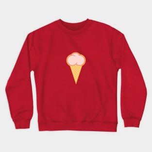 Strawberry Ice Cream Cone Crewneck Sweatshirt